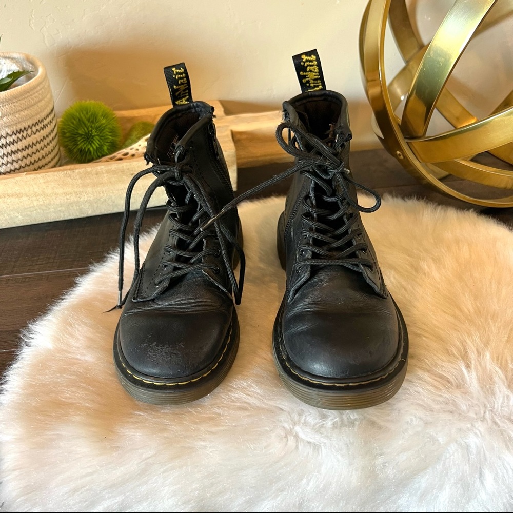 Dr. Martens Black Kids Boots